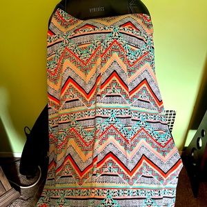 Womens Long Colorful Skirt! Size Large